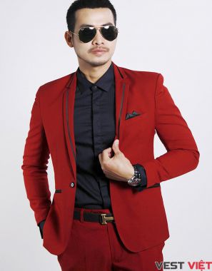 VEST CƯỚI ĐỎ VM21