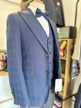 Vest Nam Xanh Navy Caro