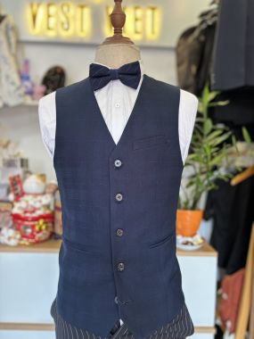 Vest Nam Xanh Navy Caro