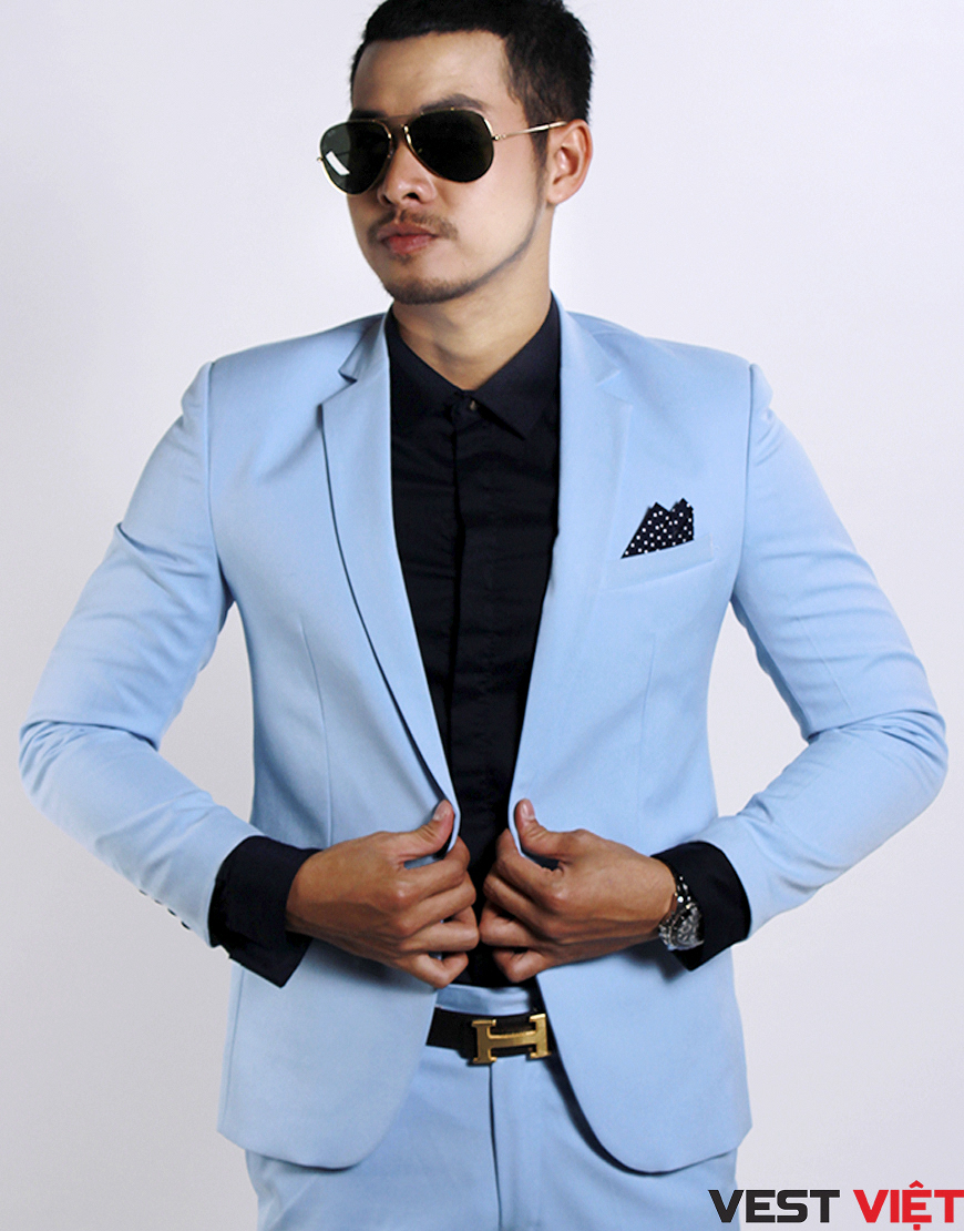 VEST CƯỚI XANH PASTEL VM20