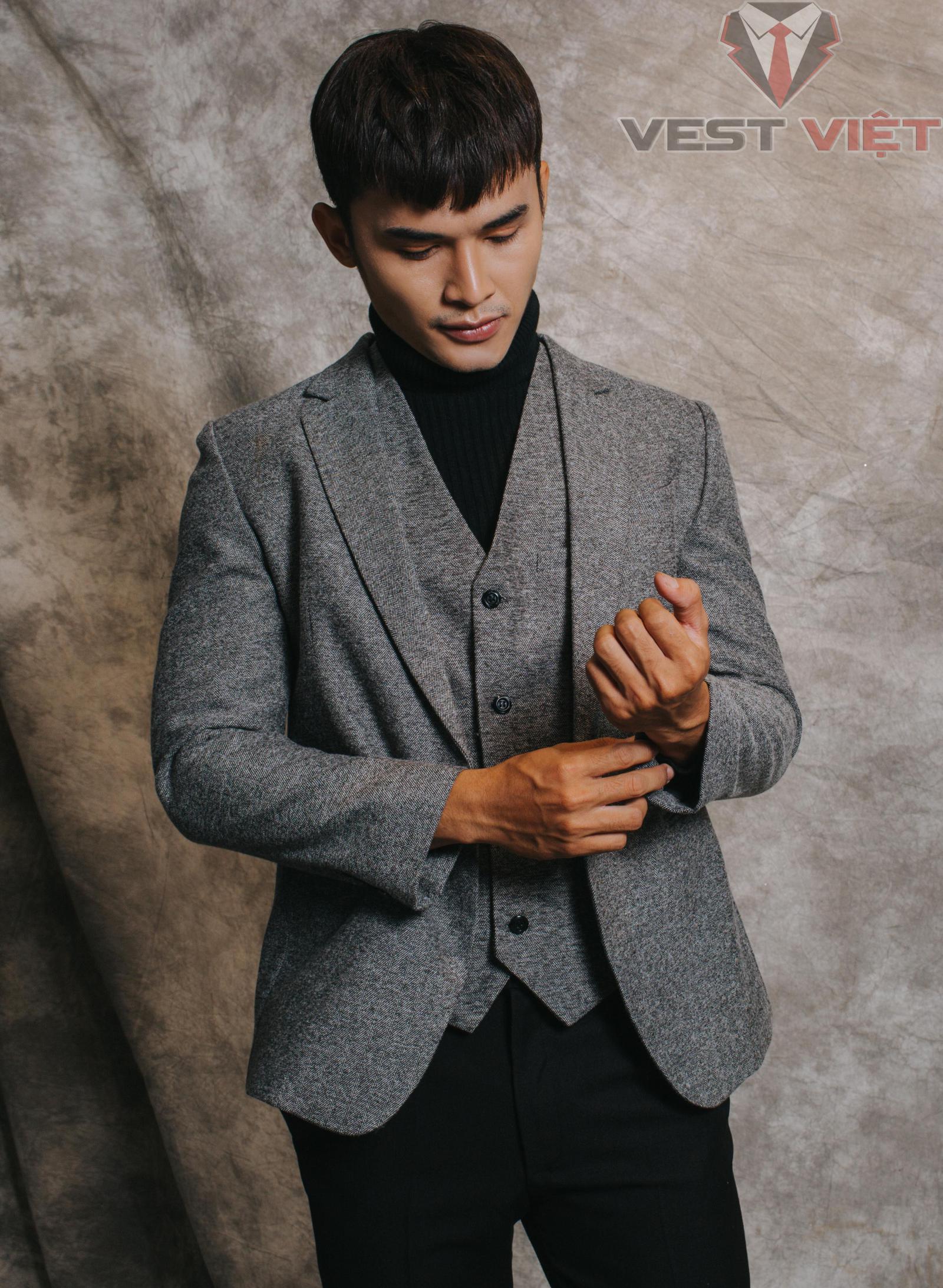 #202165BLGXC - Blazer Xám Herringbone